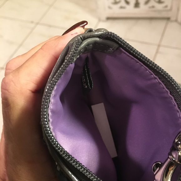 Coach silver and black ocelot leopard wristlet - Picture 6 of 8